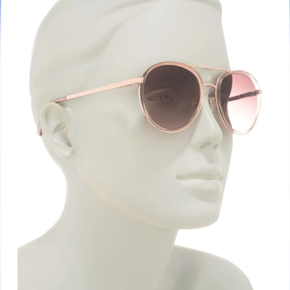 TED BAKER 53mm Gradient Aviator Sunglasses - Picture 3 of 3